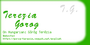 terezia gorog business card