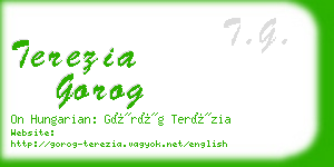 terezia gorog business card